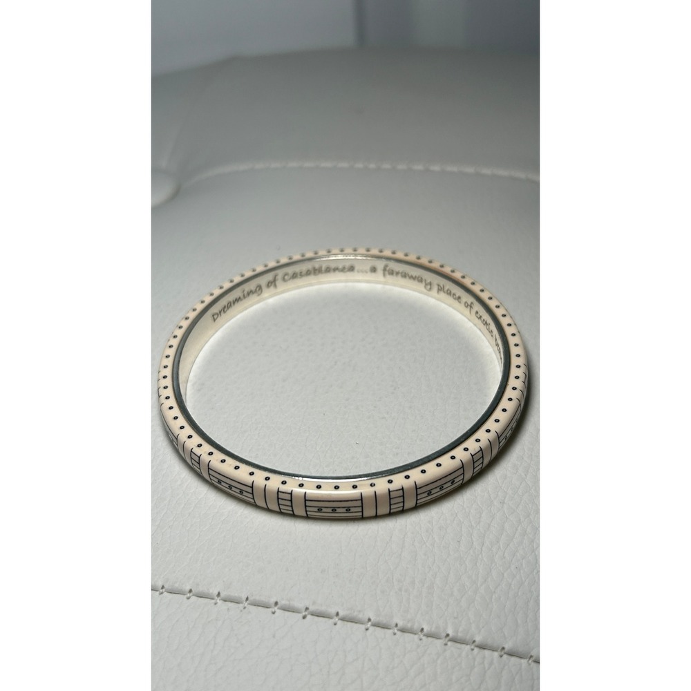 Brighton Bangle Bracelet Casablanca OS Cream Silver Dreaming of Casablanca Quote